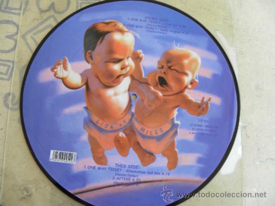 Discos de vinilo: LISA Y MILES -ONE WAY TICKET -PICTURE DISC - - Foto 2