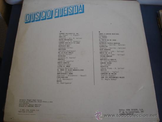 Discos de vinilo: DISCO FIESTA VOL.1 - Foto 2
