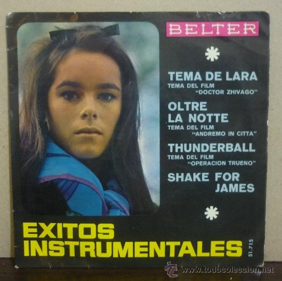 Discos de vinilo: &Eacute;XITOS INSTRUMENTALES - TEMA DE LARA + 3 - EP BELTER 1966 - SC1 - Foto 1