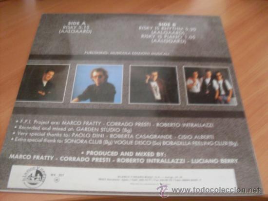 Discos de vinilo: FPI PROJECT ( RISKY) 12 INCH (B-38) - Foto 2