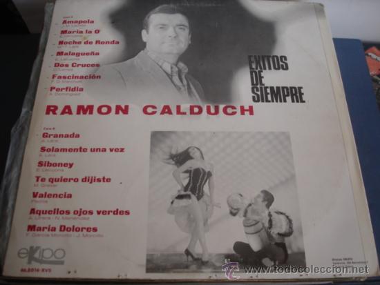 Discos de vinilo: RAMON CALDUCH   EXITOS DE SIEMPRE - Foto 2