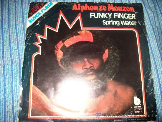 Discos de vinilo: EP - ALPHONZE MOUZON - FUNKY FINGER / SPRING WATER - Foto 1