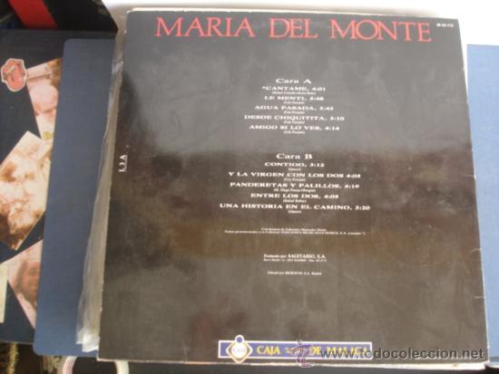 Discos de vinilo: MARIA DEL MONTE   CANTAME - Foto 2