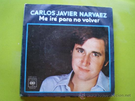 Disques de vinyle: CARLOS JAVIER NARVAEZ / ME IRE PARA NO VOLVER / NO PIENSES EN MI (SINGLE 76) pepeto