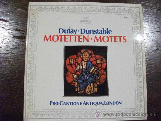 Discos de vinilo: G. Dufay & J. Dunstable, Motetten - Foto 1