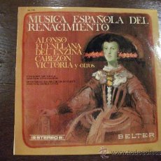 Discos de vinilo: MÚSICA ESPAÑOLA DEL RENACIMIENTO