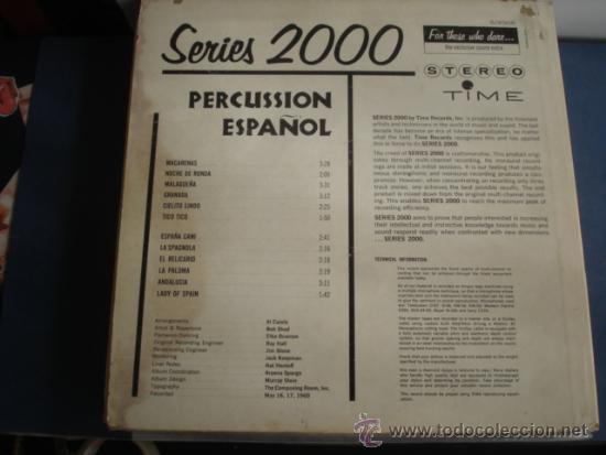 Discos de vinilo: AL CAIOLA   PERCUSSION ESPA&Ntilde;OL  GATEFOLD - Foto 3