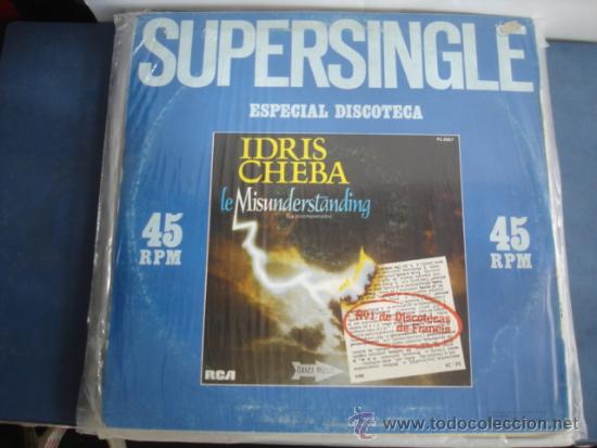 Discos de vinilo: IDRIS CHEBA   LE MISUNDERSTANDING  supersingle - Foto 2