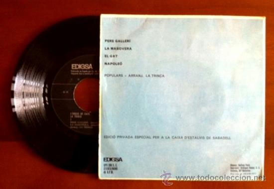 Discos de vinilo: LA TRINCA - LORGUE DE GATS - 1971 - Foto 2