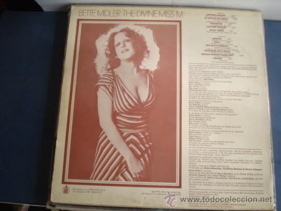 Discos de vinilo: BETTE MIDLER   THE DIVINE MISS M - Foto 2