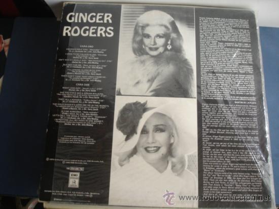 Discos de vinilo: GINGER ROGERS   CON PLUMAS - Foto 2