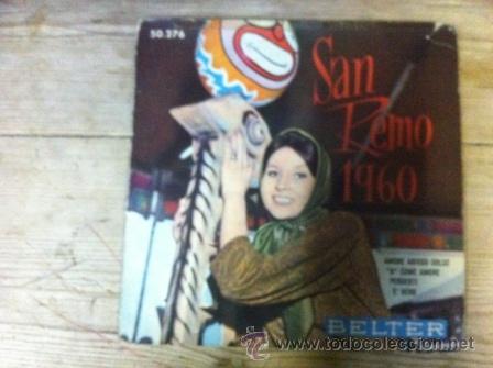 Discos de vinilo: SAN REMO 1960 - Foto 1
