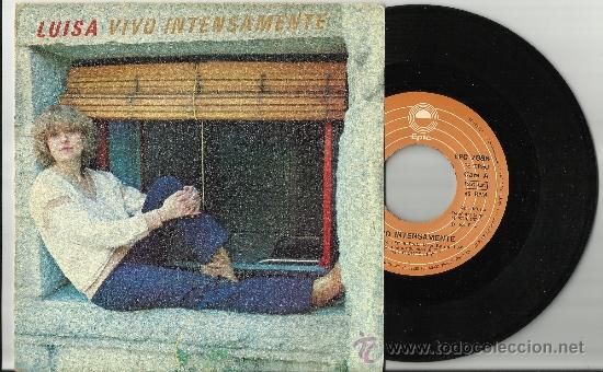 Disques de vinyle: luisa single vivo intensamente espa&ntilde;a 1979