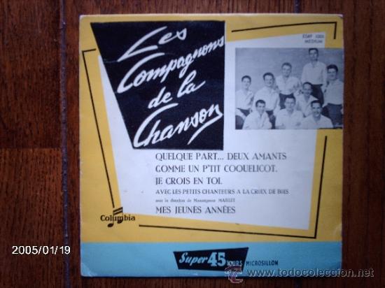 Discos de vinilo: les compagnons de la chanson  -  quelque part ...deux amants   + 3 - Foto 1