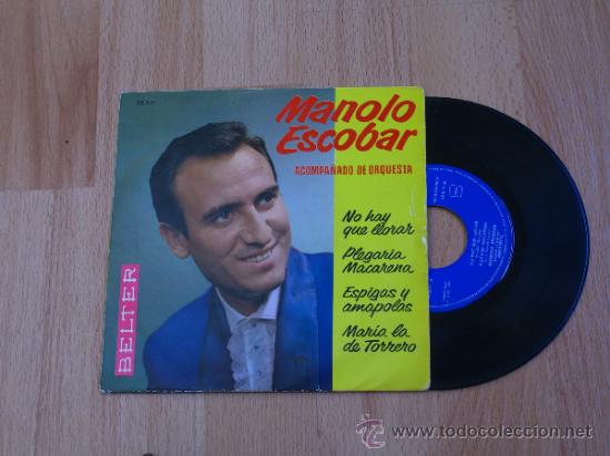 Discos de vinilo: MANOLO ESCOBAR ACOMPA&Ntilde;ADO DE ORQUESTA - Foto 1
