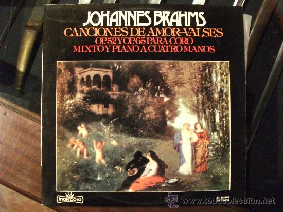 Discos de vinilo: J. Brahms, Canciones de amor y valses - Foto 1