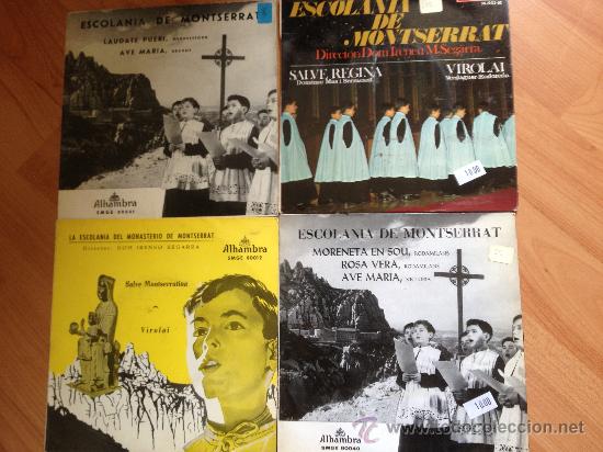Discos de vinilo: ESCOLANIA DE MONTSERRAT 4 EP&acute;S - Foto 1