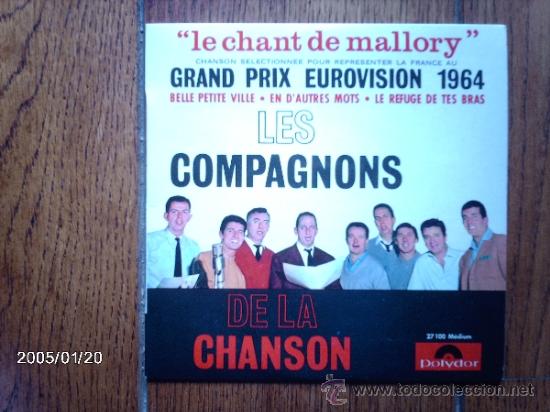 Discos de vinilo: les compagnons de la chanson  -  le chant de mallory  +  3 - Foto 1