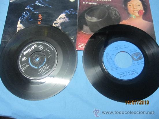 Discos de vinilo: EP SINGLE GLORIA LASSO Y MAHALIA JACKSON - Foto 2