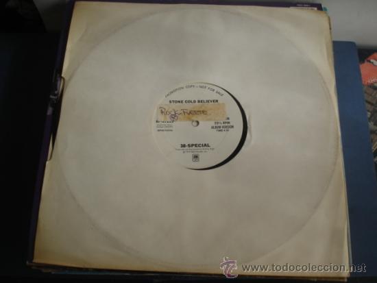 Discos de vinilo: 38 SPECIAL  STONE COLD BELIEVER  PROMO MAXI - Foto 1