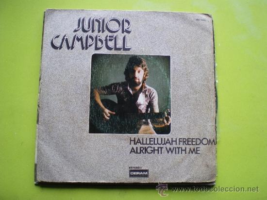 Discos de vinilo: JUNIOR CAMPBELL - HALLELUJAH FREEDOM SINGLE - Foto 1