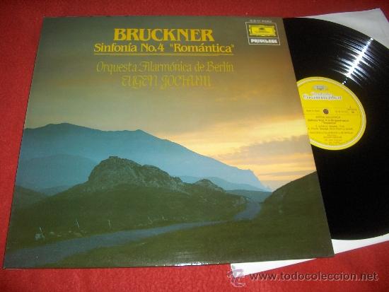 Discos de vinilo: BRUCKNER SInfonia num 4 BERLIN/JOCHUM LP 1984 Deutsche grammophon EDICION ESPA&Ntilde;OLA SPAIN