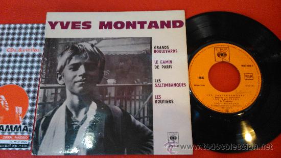 Discos de vinilo: yves montand  grands boulevards   ep - Foto 1