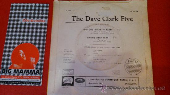 Discos de vinilo: the dave clark five you got what it takes   single - Foto 2