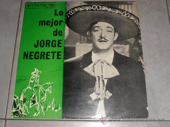 Discos de vinilo: LO MEJOR DE JORGE NEGRETE - LP - P - - Foto 1