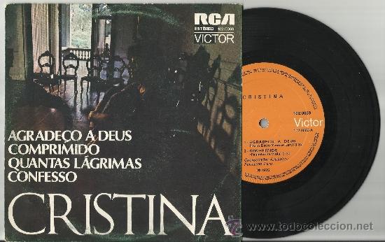 Disques de vinyle: cristina ep agrade&ccedil;o a deus brasil 1975