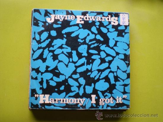Discos de vinilo: JAYNE EDWARDS / HARMONY-I GOT IT / INSTRUMENTAL (SINGLE 1984) - Foto 1