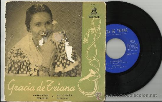 Vinyl records: gracia de triana ep espa&ntilde;a 1958