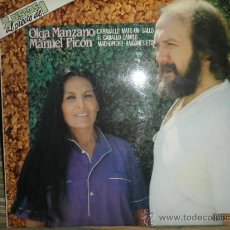 Discos de vinilo: OLGA MANZANO MANUEL PICON - DOBLE LP RECOPILATORIO - MOVIEPLAY SERIE GONG 1981 - EDICION ESPAÑA -