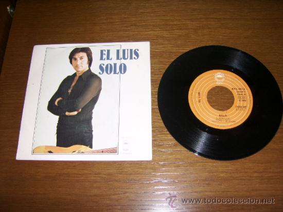 Discos de vinilo: SINGLE - EL LUIS - SOLO - SPANISH - Foto 1