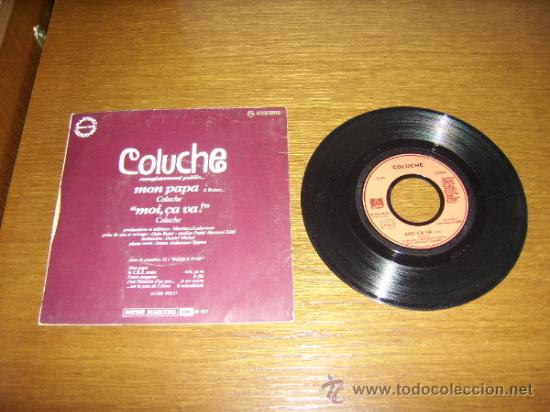 Discos de vinilo: SINGLE - COLUCHE - MON PAPA - FRENCH - Foto 2