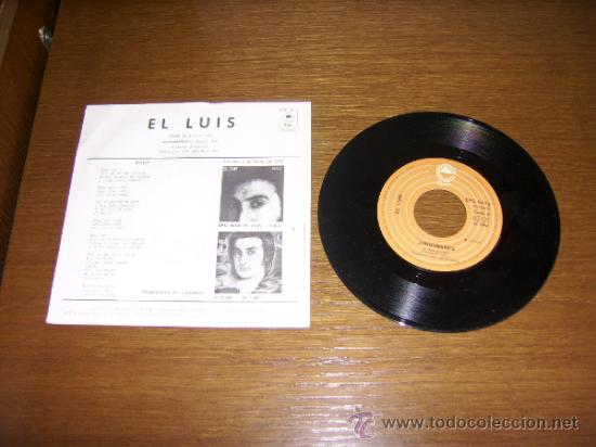 Discos de vinilo: SINGLE - EL LUIS - SOLO - SPANISH - Foto 2
