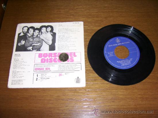 Discos de vinilo: SINGLE - MATIA BAZAR - SOLO TU - SPANISH - Foto 2