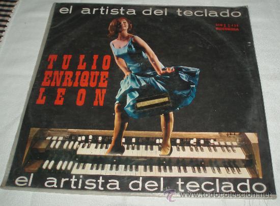 Vinyl-Schallplatten: LP Tulio Enrique Leon  el artista del teclado  Discomoda hecho en venezuela