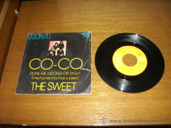 Discos de vinilo: SINGLE - THE SWEET - CO-CO - SPANISH - Foto 1