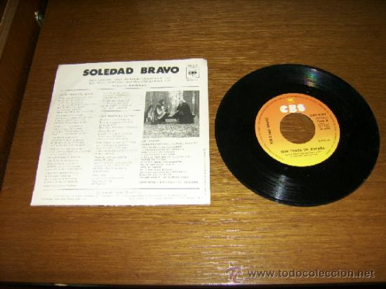 Discos de vinilo: SINGLE - SOLEDAD BRAVO - ROTA ORIENTAL, SPAIN - SPANISH - Foto 2