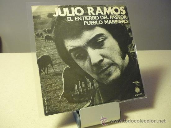 Discos de vinilo: JULIO RAMOS EL ENTIERRO DEL PASTOR SINGLE - Foto 1