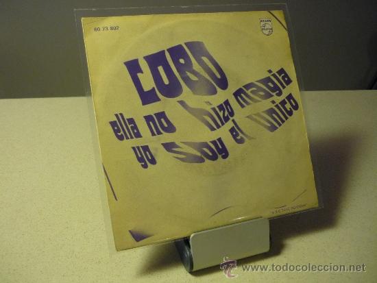 Discos de vinilo: LOBO ELLA NO HIZO MAGIA SINGLE - Foto 1