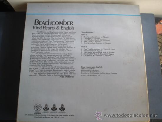 Discos de vinilo: BEACHCOMBER  KIND HEARTS & ENGLISH - Foto 2