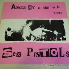 Discos de vinilo: SEX PISTOLS ( ANARCHY IN THE UK LIVE! ) ENGLAND-1985 LP33 WARNER BROS MUSIC. Lote 38424574