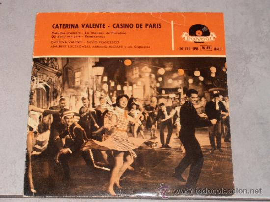 Disques de vinyle: CATERINE VALENTE - CASINO DE PARIS - EP