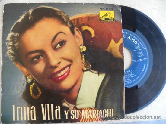 Discos de vinilo: IRMA VILLA Y SU MARIACHI -EP 1960 - Foto 1