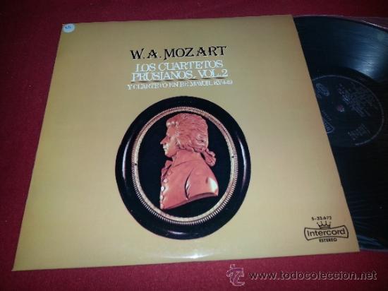 Discos de vinilo: W A MOZART Los cuartetos prusianos vol2 MELOS-QUARTETT STUTTGART LP 1975 Intercord