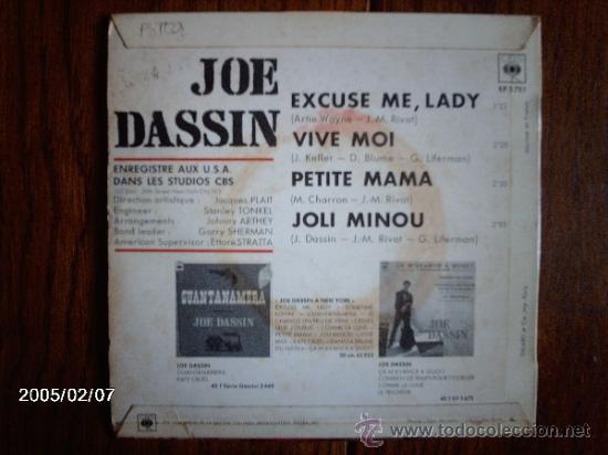 Discos de vinilo: joe dassin   -  excuse me, lady   + 3 - Foto 2