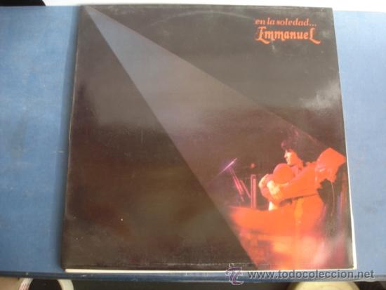 Discos de vinilo: EMMANUEL EN LA SOLEDAD  PROMO Lp - Foto 1