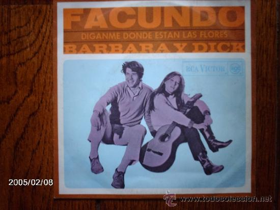 Discos de vinilo: barbara y dick  -  facundo  +  diganme donde estan las flores - Foto 1